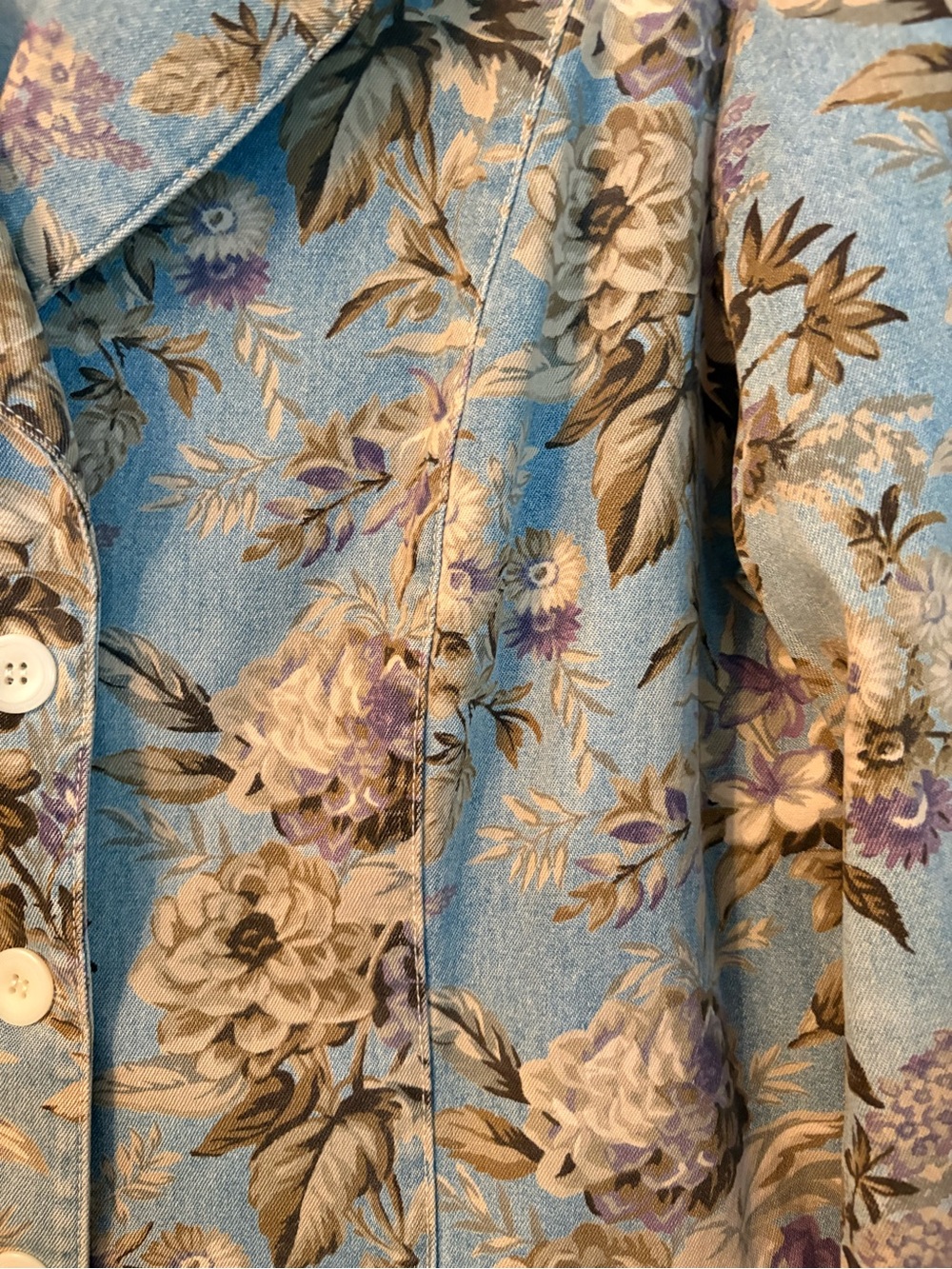 FDJ Denim Floral Tailored Jean Jacket - Picture 7 of 8